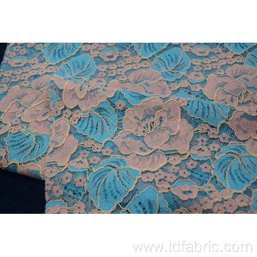 Nylon Rayon Cotton Cord Lace Fabric